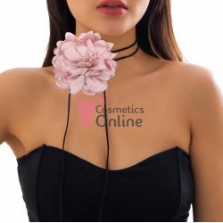 Floare cu snur pentru decor gat sau mana PRL51AA Roz Antique